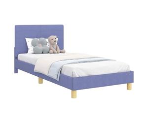 vidaXL Cadre de lit pour enfants avec tête de lit Bleu denim, Chambre à coucher, Rectangulaire, Moderne, Mobilier Durable et Stylé pour Une Vie Confortable, pour Petits Espaces, Évoquant le Minimalism