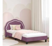 vidaXL Cadre de lit pour enfants avec tête de lit Pourpre 90 x 190 cm 42010919