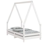 Cadre de lit pour enfant blanc 70x140 cm bois de pin massif