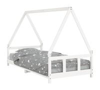 Vidaxl Cadre De Lit Pour Enfants Blanc 90x200 Cm Bois De Pin Massif