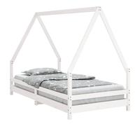 Vidaxl Cadre De Lit Pour Enfants Blanc 90x190 Cm Bois De Pin Massif
