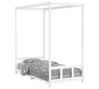 Vidaxl Cadre De Lit Pour Enfants Blanc 90x190 Cm Bois De Pin Massif