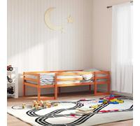 vidaXL Cadre de lit pour enfants sans matelas cire marron 80x200 cm