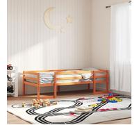 vidaXL Cadre de lit pour enfants sans matelas cire marron 90x190 cm 846869