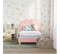 vidaXL Cadre de lit pour tout-petit avec tête de lit Rose 70 x 140 cm 42010965