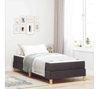 vidaXL Cadre de lit pour Une Chambre Moderne en Tissu et Bois, avec Matelas à Ressorts ensachés, Super Confort.