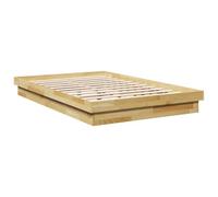 vidaXL Cadre de lit sans Matelas 120x190 cm Bois Massif de chêne