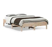 vidaXL Cadre de lit 842714 140x190 cm bois de pin massif sans matelas