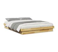 vidaXL Cadre de lit sans Matelas 160x200 cm Bois Massif de chêne
