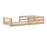 vidaXL Cadre de lit sans Matelas 80x160 cm Bois de pin Massif, Meuble de Chambre à Coucher, sommier, lit en Bois, lit, lit Simple, lit à Panneaux
