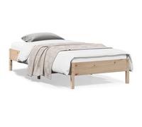 Cadre de Lit, Sommier à Lattes sur Pieds, Lit Simple d'Intérieur, Lit Adulte, Meuble de Chambre à Coucher, Moderne, 90x200 cm Bois de Pin Massif