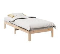 Vidaxl Cadre De Lit Sans Matelas 90x200 Cm Bois De Pin Massif Marron
