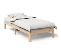 Vidaxl Cadre De Lit Sans Matelas 90x200 Cm Bois De Pin Massif Marron