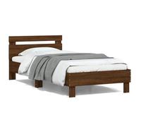 vidaXL Cadre de lit sans matelas avec lumières LED 100x200 cm 838714