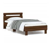 vidaXL Cadre de lit sans matelas avec lumières LED 90x190 cm 838749