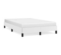 Vidaxl Cadre De Lit Sans Matelas Blanc 120x190 Cm Similicuir Blanc