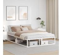vidaXL Cadre de lit sans matelas blanc 140x200 cm métal 4017425