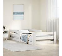 vidaXL Cadre de lit sans matelas blanc 80x190 cm bois de pin massif