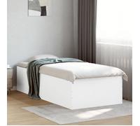 vidaXL Cadre de lit sans matelas blanc 90x190 cm 3280972