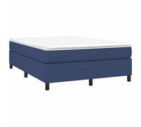 vidaXL Cadre de lit sans Matelas Bleu 140x190 cm Tissu