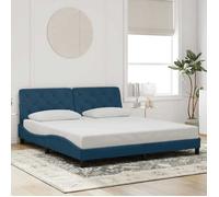 vidaXL Cadre de lit sans matelas bleu 180x200 cm velours 3207939