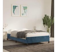 vidaXL Cadre de lit sans Matelas Bleu foncé 120x190 cm Velours