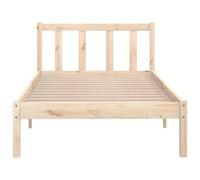 vidaXL Cadre de lit sans matelas bois massif 90x200 cm Prenez la voie moderne vers votre chambre à coucher avec ce cadre de lit en bois ! Il sera un supplément pratique et décoratif à votre intérieur.