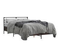 vidaXL Cadre de lit sans matelas chêne marron 140x190 cm