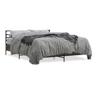 vidaXL Cadre de lit sans matelas chêne marron 150x200 cm