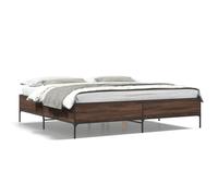 vidaXL Cadre de lit sans matelas chêne marron 180x200 cm