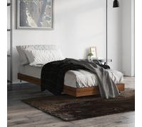 Vidaxl Cadre De Lit Sans Matelas Chêne Marron 75x190cm Bois Ingénierie Marron