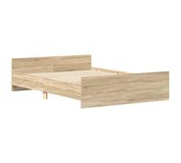 vidaXL Cadre de lit tête de lit et pied de lit chêne sonoma 140x190 cm 3203784