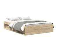 vidaXL Cadre de lit sans Matelas chêne Sonoma 140x190 cm