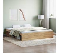 vidaXL Cadre de lit chêne Sonoma 180x200 cm super king 3203882