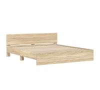 vidaXL Cadre de lit sans Matelas chêne Sonoma 200x200 cm