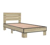 vidaXL Cadre de lit sans Matelas chêne Sonoma 75x190 cm