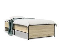 Vidaxl Cadre De Lit Sans Matelas Chêne Sonoma 90x190 Cm Multicolore