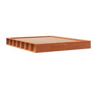 Vidaxl Cadre De Lit Sans Matelas Cire Marron 150x200cm Bois Pin Massif Marron