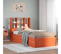 Vidaxl Cadre De Lit Sans Matelas Cire Marron 90x200 Cm Bois Pin Massif Marron