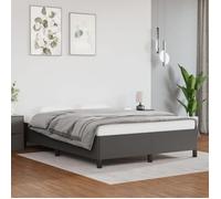 vidaXL Cadre de lit 347255 – gris 140x200 cm, similicuir, sans matelas