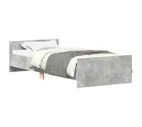 vidaXL Cadre de lit sans Matelas Gris béton 100x200 cm