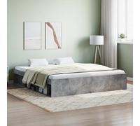 Bedframe betongrijs 180x200 cm Super King Size3203883