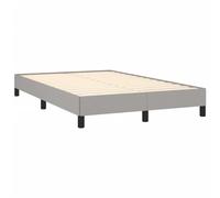 vidaXL Cadre de lit sans matelas 120x190 cm Tissu Gris clair