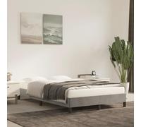 vidaXL Cadre de lit sans Matelas Gris Clair 120x190 cm Velours