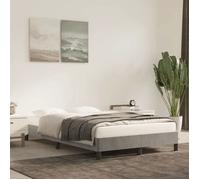 vidaXL Cadre de lit sans matelas 3269625 120x190 cm velours gris clair
