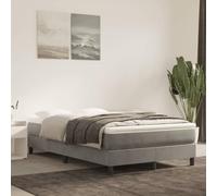 vidaXL Cadre de lit sans Matelas Gris Clair 120x200 cm Velours