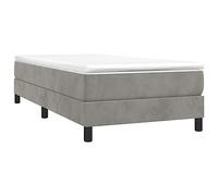 vidaXL Cadre de lit sans Matelas Gris Clair 90x190 cm Velours