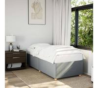 vidaXL Cadre de lit sans Matelas Gris Clair 90x200 cm Tissu