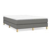 vidaXL Cadre de lit sans Matelas Gris foncé 140x200 cm Tissu