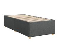 vidaXL Cadre de lit sans matelas 90x190 cm tissu gris foncé